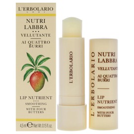L'Erbolario Lip Nutrient - Smoothing Lip Stick with Four Butters - Softness and Suppleness for Lips - Moisturizing and Replenishing Lip Care - Lip Balm for Dry and Cracked Lips - 0.15 oz