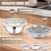HaWare Mixing Bowl with Colander, 4-1 Stainless Steel Bowl Set