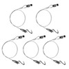 Augsion 5-Piece Set Picture Rail Stainless Steel Wire Hook with