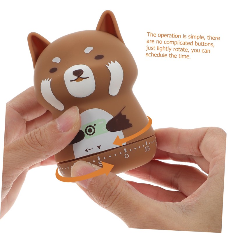 ABOOFAN Animal Shape Mechanical Timer Practical Countdown Timer for Cooking