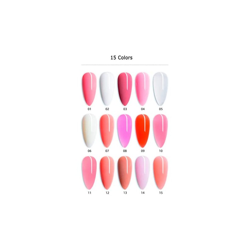 Kit 6 Unidades Gel De Extensión De Uñas -Top-Base-Espatula- 100