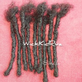 wickkidrva (5) 100%  human hair Loc Extensions 8''