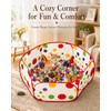 GSPIM Cat Ball Pit with 227 Pcs Interactive Cat Toys,
