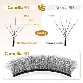Lunamoon Fadlash (HW5D-0.07D/8-15 mm, 3D Volume Eyelashes, 3D, 4D, 5D Eyelash Extension, Premade Fans Eyelash Extensions, 30 g (Pack of 1)