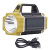 Solar Flashlight Front Side Lighting 6 Gear Super Bright USB
