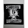 Punk Rock Corrosion Of Conformity Cloth Patch Sew On  Approx 4" X 4" (CP334)