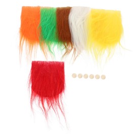 Kisangel 1set Colored Pre-Cut Gnome Beards Beads for Crafting for Christmas Decorations and Gnome Doll Making Lightweight and Versatile Handcraft Supplies