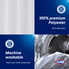 CLOROX 2-in-1 Bathroom Shower Curtain Liner, Durable Fabric, Weighted Magnets