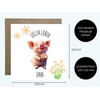 WBdesignz Thank You Card with Envelope - Cute Pig with
