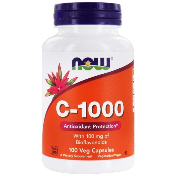 NOW Foods Vitamin C-1000 Veg Capsules, 100 Veg Capsules Per Bottle