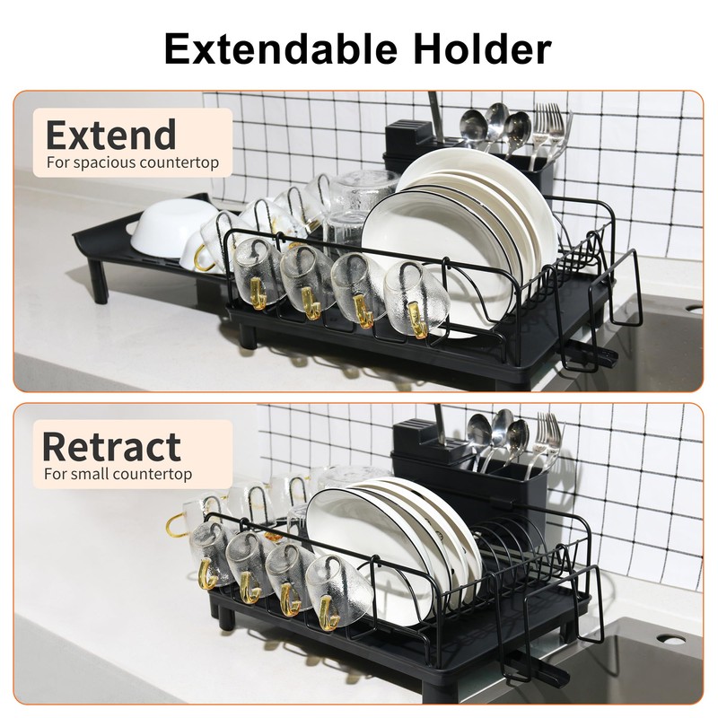 ifory Large Dish Drying Rack, Dish Rack for Kitchen Counter,