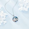 LILALO Nightmare Necklace Sterling Silver Crystal Jack and Sally Jewelry