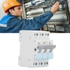 Dual Power Manual Transfer Switch DIN Rail Mount 3P Interlock
