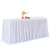 HBBMAGIC Polyester Table Skirt Table Skirts Party Decoration for Wedding,