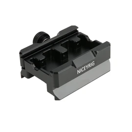 NICEYRIG Quick Release Clamp for ARCA Swiss Standard, with Bottom Plate for Manfrotto 577/501/504/701, Gimbal Tripod Switch Baseplate for RS2/RSC2/Ronin S, Zhiyun Crane 2S/Weebill Lab - 394