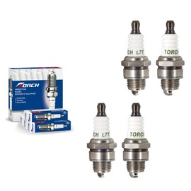 4 PCS TORCH L7T Spark Plug Replace for Cham pion CJ7Y CJ8Y, for N GK BPM7A BPM6A, for Bos ch WS5F WS6F, for Den so W20MP-U, for Husq varna Poulan Craftsman Stihl Chainsaw Leaf Blower, OEM