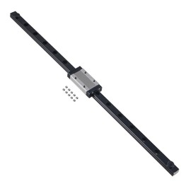 GCESSOIRY MGN9H 550mm Linear Rail Guide, Linear Guideway with MGN9H Linear Bearing Sliding Carriage Block for 3D Printer and CNC Machine, Black
