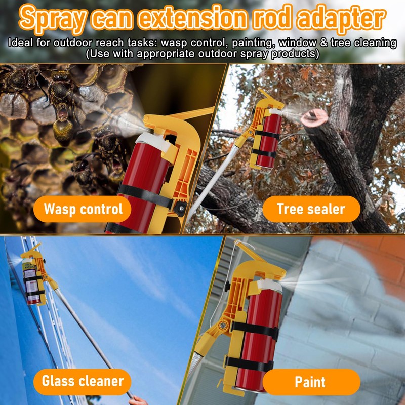 WODHMIEY Spray Can Extension Pole Adapter for 9.0-13.6in Aerosol Cans,