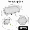 Pack of 3 Spice Strainers, Stainless Steel Tea Strainer, Spice