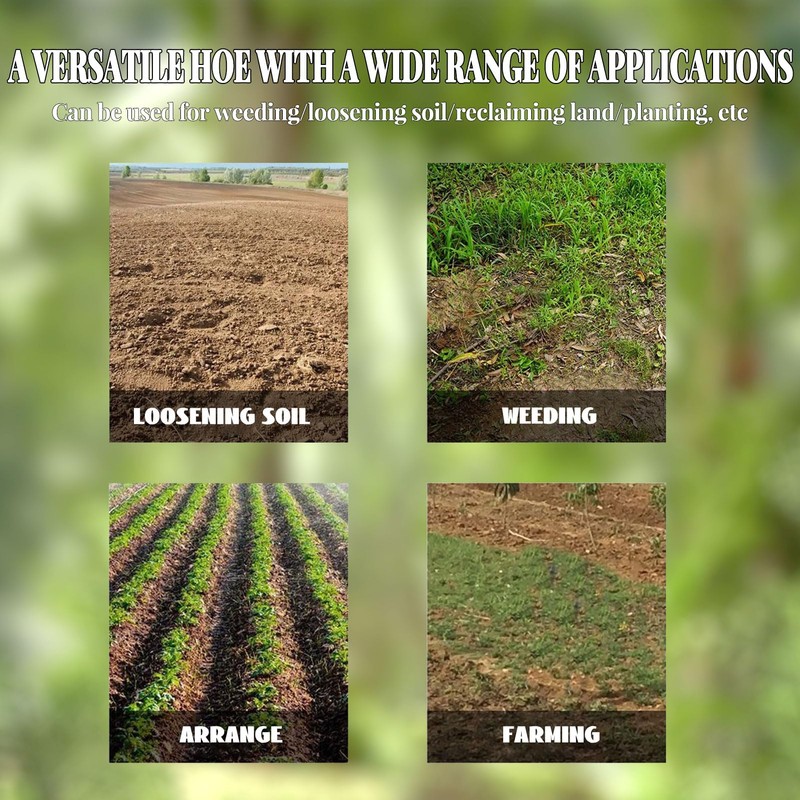 Weed Puller Tool, Long Handle 4 Teeth Garden Cultivator, Garden