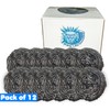 12 Piecess Stainless Steel Wool Scrubber Pads for Cleaning Dishes,