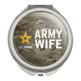 U.S. Army Wife Compact Travel Purse Handbag Makeup Mirror