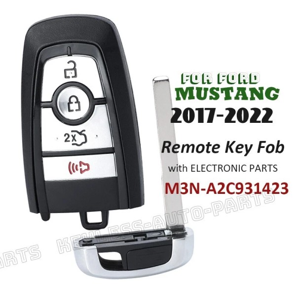 KeylessAutoParts M3N-A2C931423 for Ford Mustang Shelby Cobra GT350 2017-2022 Smart