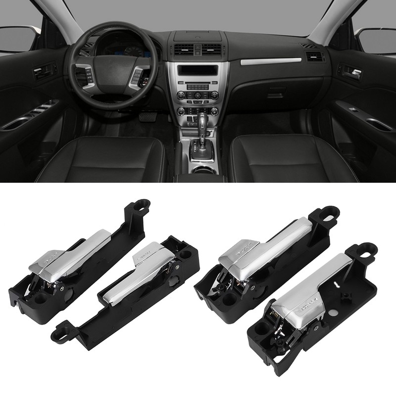 4Pcs Car Chrome Interior Inside Inner Door Handle Fit for