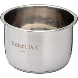 Instant Pot Stainless Steel Inner Cooking Pot Mini 3-Qt, Polished Surface, Rice Cooker, Stainless Steel Cooking Pot