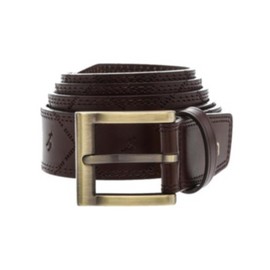 Hazzys (대구신세계)HAZZYS ACC 브라운 로고패턴 소가죽 벨트 HJBE3E013W3 (DAEGU SHINSEGAE) HAZZYS ACC Brown Logo Pattern Cowhide Belt HJBE3E013W3