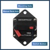 INFINAUTO Waterproof 100A Circuit Breaker with Auto Reset Fuse12V- 48VDC