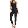 KIWI RATA Womens Butt Lift Blackless Workout Yoga Jumpsuit Sleeveless