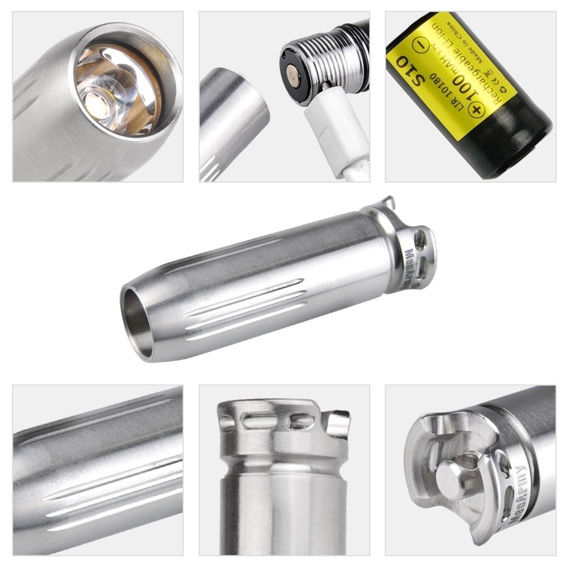 MecArmy X3S Handheld Mini EDC Flashlight with Micro USB Charging,