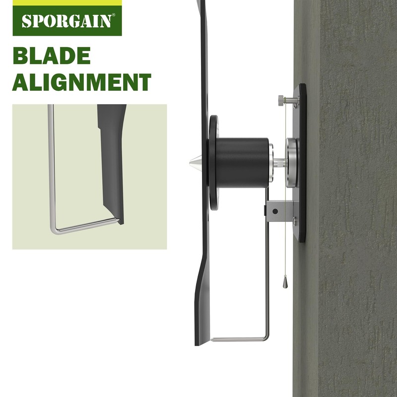 SporGain [Update] Lawn Mower Blade Balancer, High Precision with Magnetic
