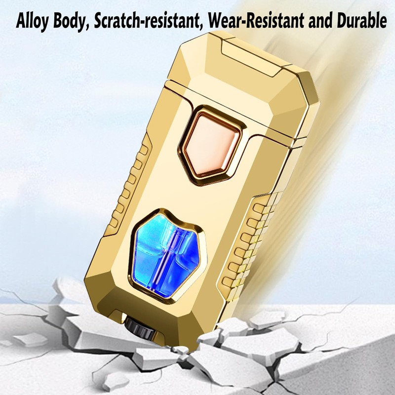 Torch Lighter, Cool Dual Flame Lighter Fashion Design, Refillable Butane