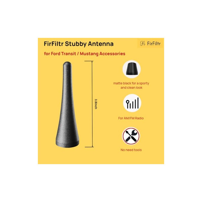 Short Antenna for Ford Transit and Mustang - Sleek Upgrade