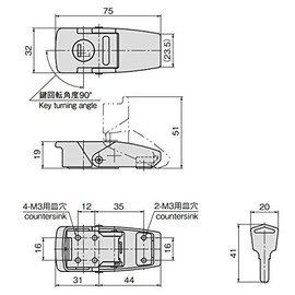 Takigen C-413-3 Soft Zipper with Key