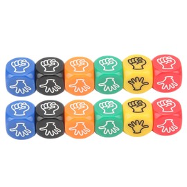 Junk Ken Dice Set Party Leisure Sports Finger Point Game Dice Set of 12 Plastic Board Games