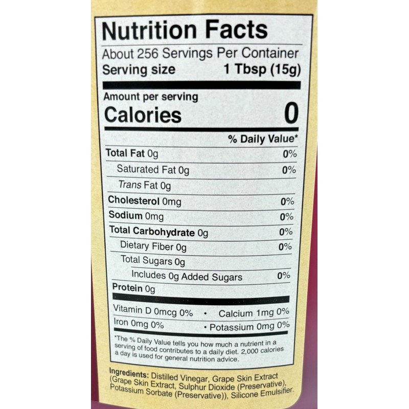 Chefs Quality Red Vinegar | 5% Acidity | Made in