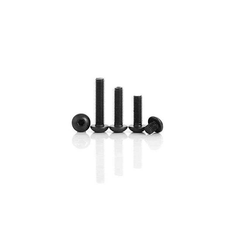 (20Pcs M6*20)5/20 Pcs M6 10mm-50mm Black Stainless Steel Socket Head