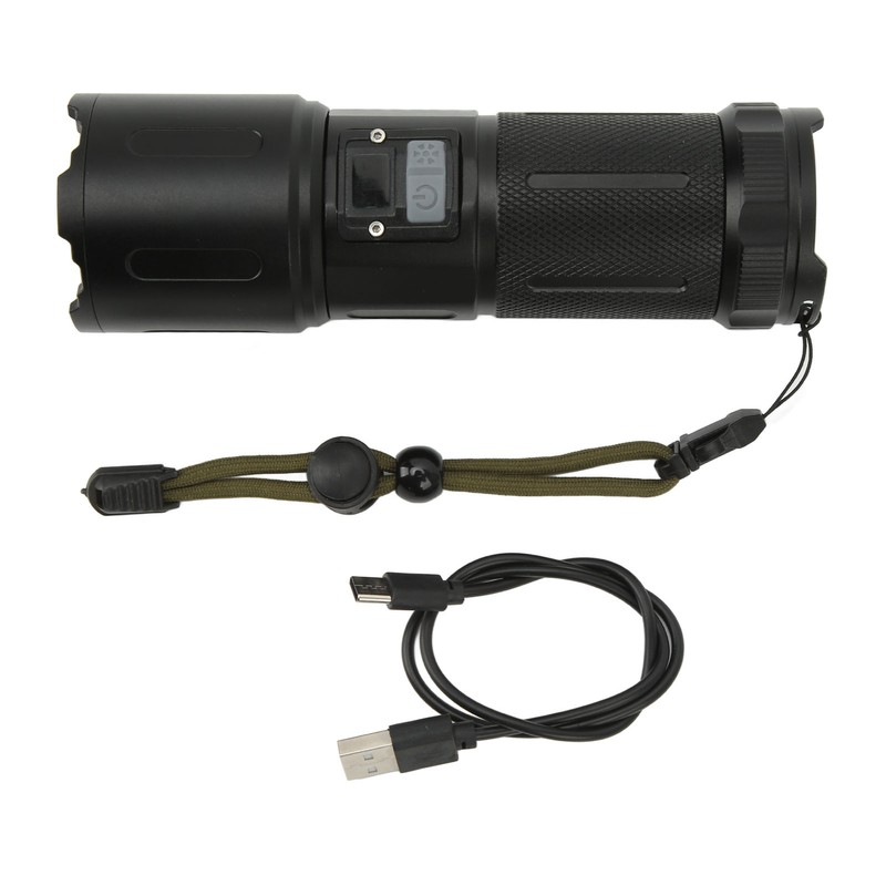 Super Bright Flashlight 5 Gears Zoomable Waterproof Rechargeable 40W High