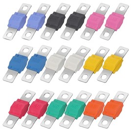 20 Pcs Midi Fuses Set Copper Plated Automobile Fuse High Current Bolt-on Mini Fuse Assortment for Automotive Car Truck Marine Boat (30A, 40A, 50A, 60A, 70A, 80A, 100A, 125A, 150A, 175A)