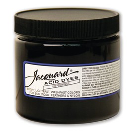 Jacquard Acid Dye - Periwinkle - 8 Oz Net Wt - Acid Dye for Wool - Silk - Feathers - and Nylons - Brilliant Colorfast and Highly Concentrated