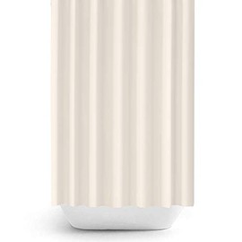 Tropik Home Light Cream Fabric Shower Curtain In 5 Different Bespoke Sizes, Extra Long, Extra Wide 240cm Wide x 200cm Long