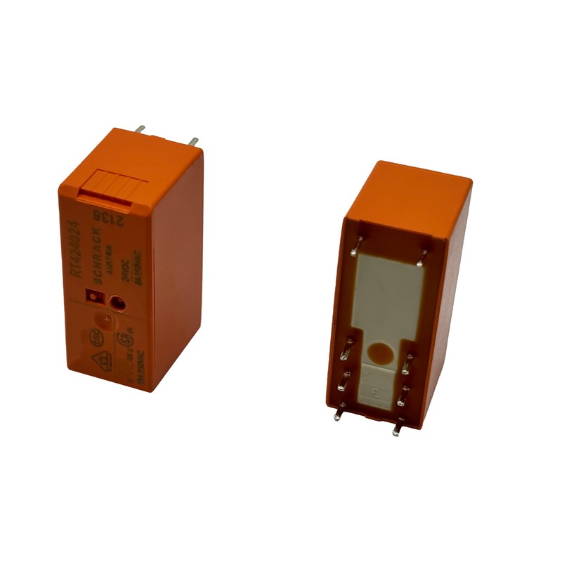 2PCS RT424024 24VDC DPDT 8A 8-Pin Power PCB Relay