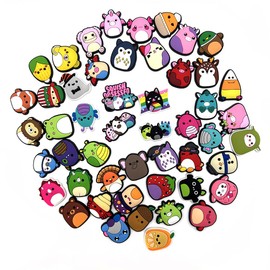 UAVAUI Shoes Charms, 50 Pcs Animal Durable WaterProof Shoe Decoration for Charms, Cartoon Charm Bracelet Wristband Accessories|/Birthday/Party/Gifts Teens Women