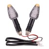 GOOFIT 1 Pair 12 V Motorcycle LED Turn Signals Indicators