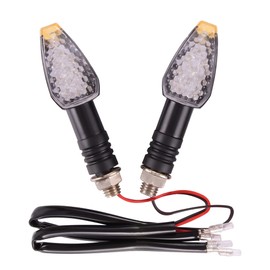 GOOFIT 1 Pair 12 V Motorcycle LED Turn Signals Indicators Light Motorcycle Mini Indicator Running Light Scooter Moped Scooter