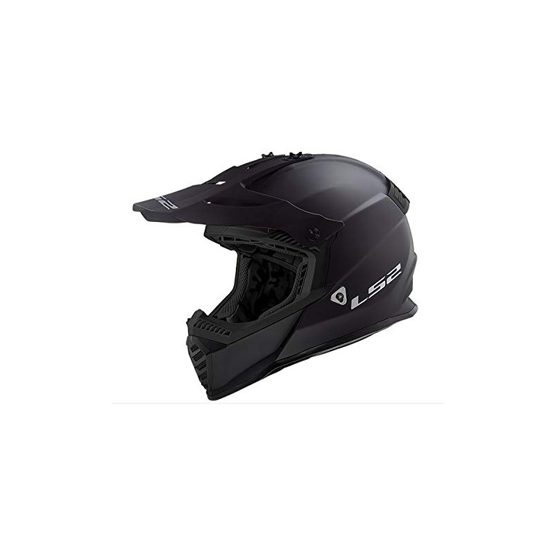 LS2 Helmets Gate Full Face Helmet (Matte Black - 2X-Large)