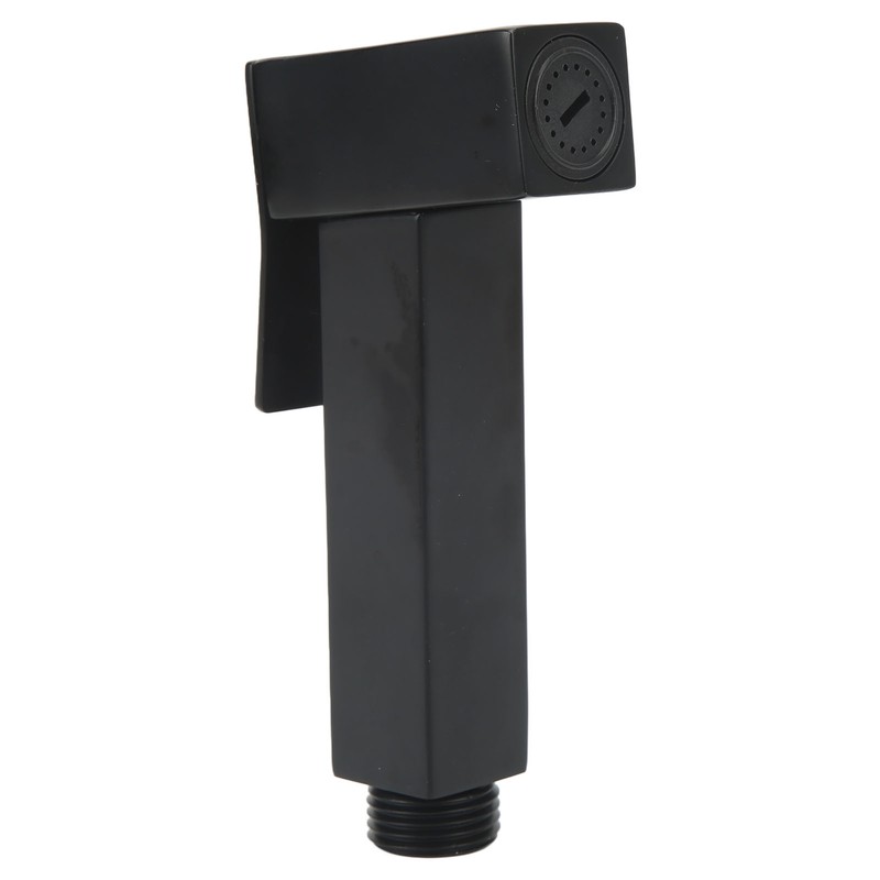 Sink Sprayer Stainless Steel Squared Electroplated Black Large Flow Bidet